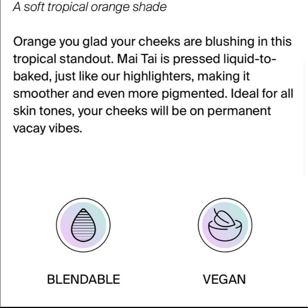 New OFRA Cosmetics Pressed Blush Mai Tai - Picture 9 of 9